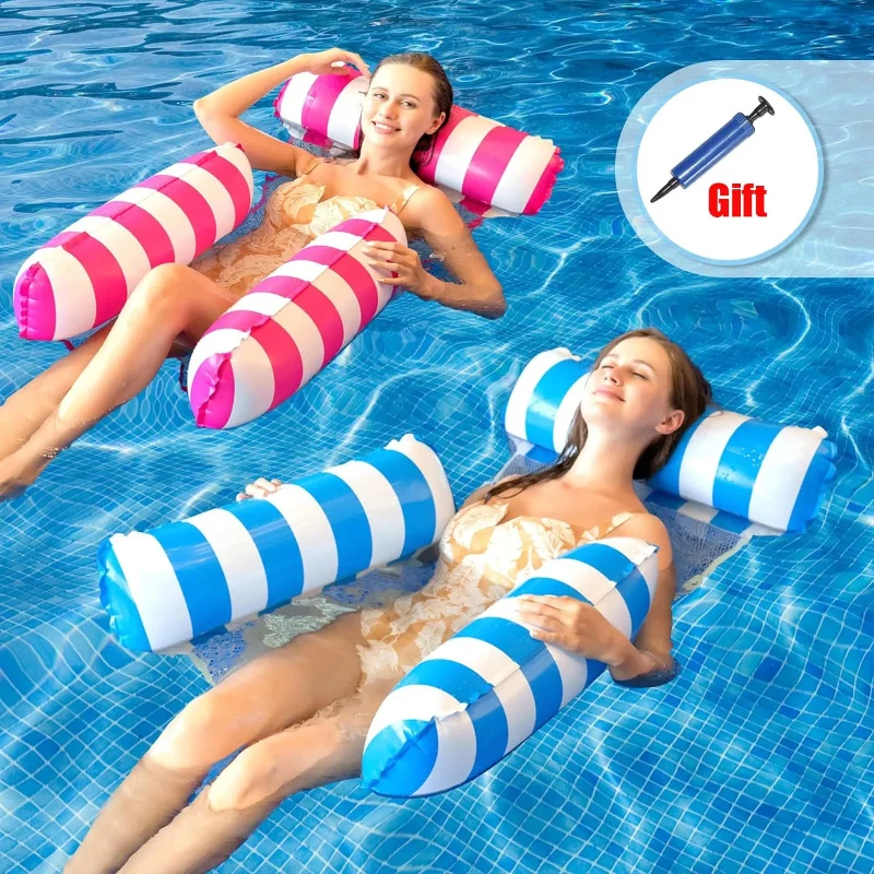 Original Inflatable Pool Lounger – Floating Chair with Backrest Armrest Multi-Color Adult Pool Float High-Quality