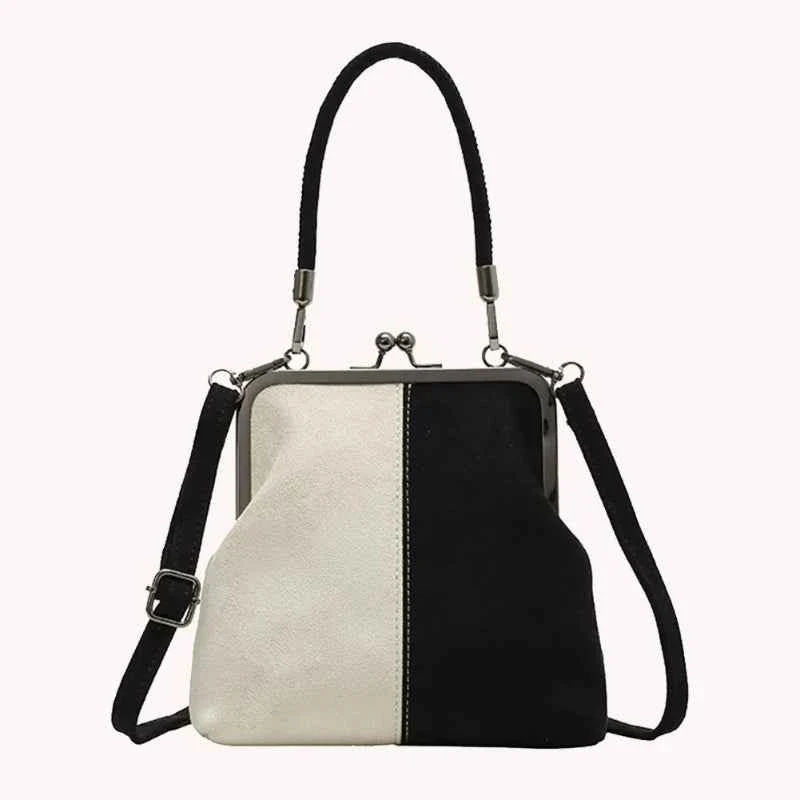 Smooth Women s Two Tone Commuter Shoulder Bag Premium Material