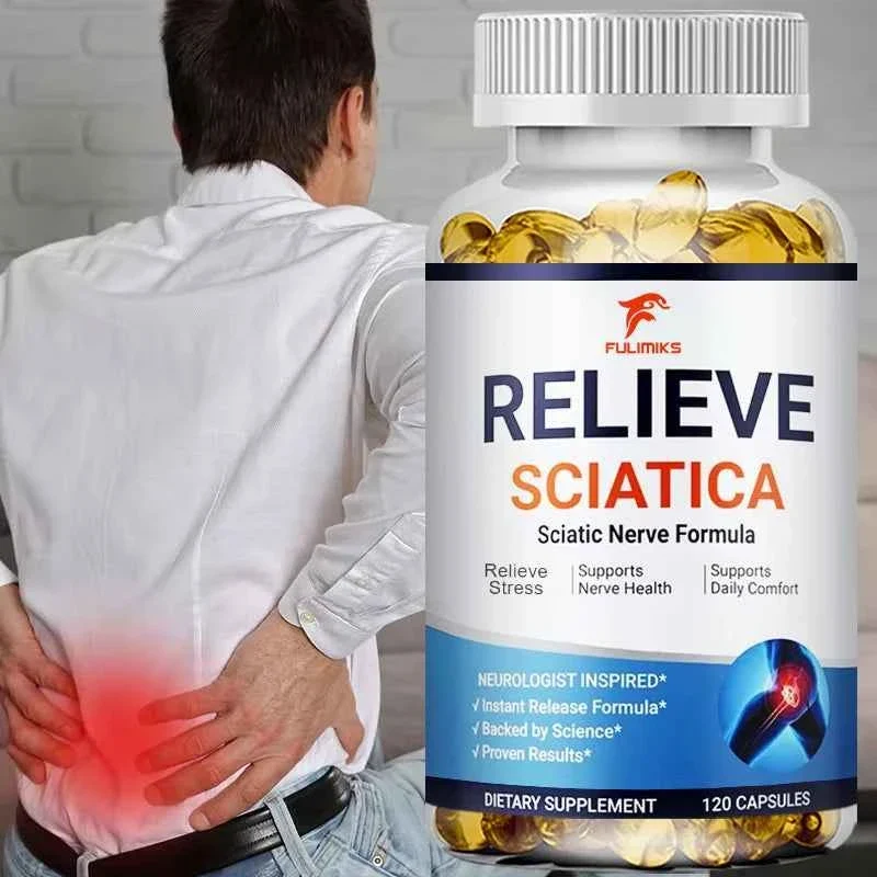 Luxury Relieve Sciatica Capsules for Joint Pain Relief Supports Nerve Bone Inflammation Balance Verified