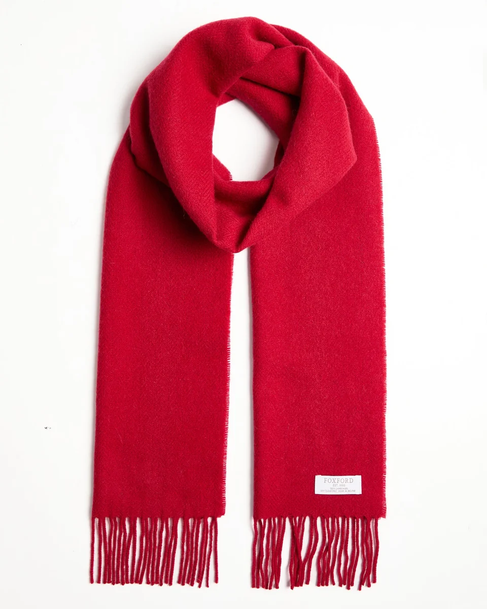 Prestigious Foxford Dearg Lambswool Scarf Practical
