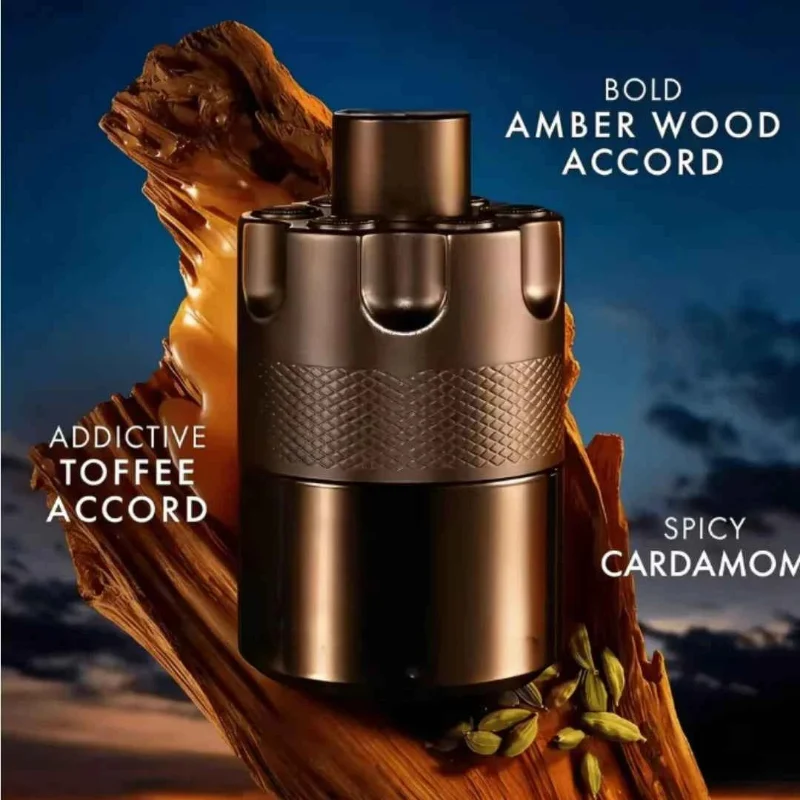 Durable Bronze Perfume Bottle with Amber Wood Toffee Cardamom Accord Clean