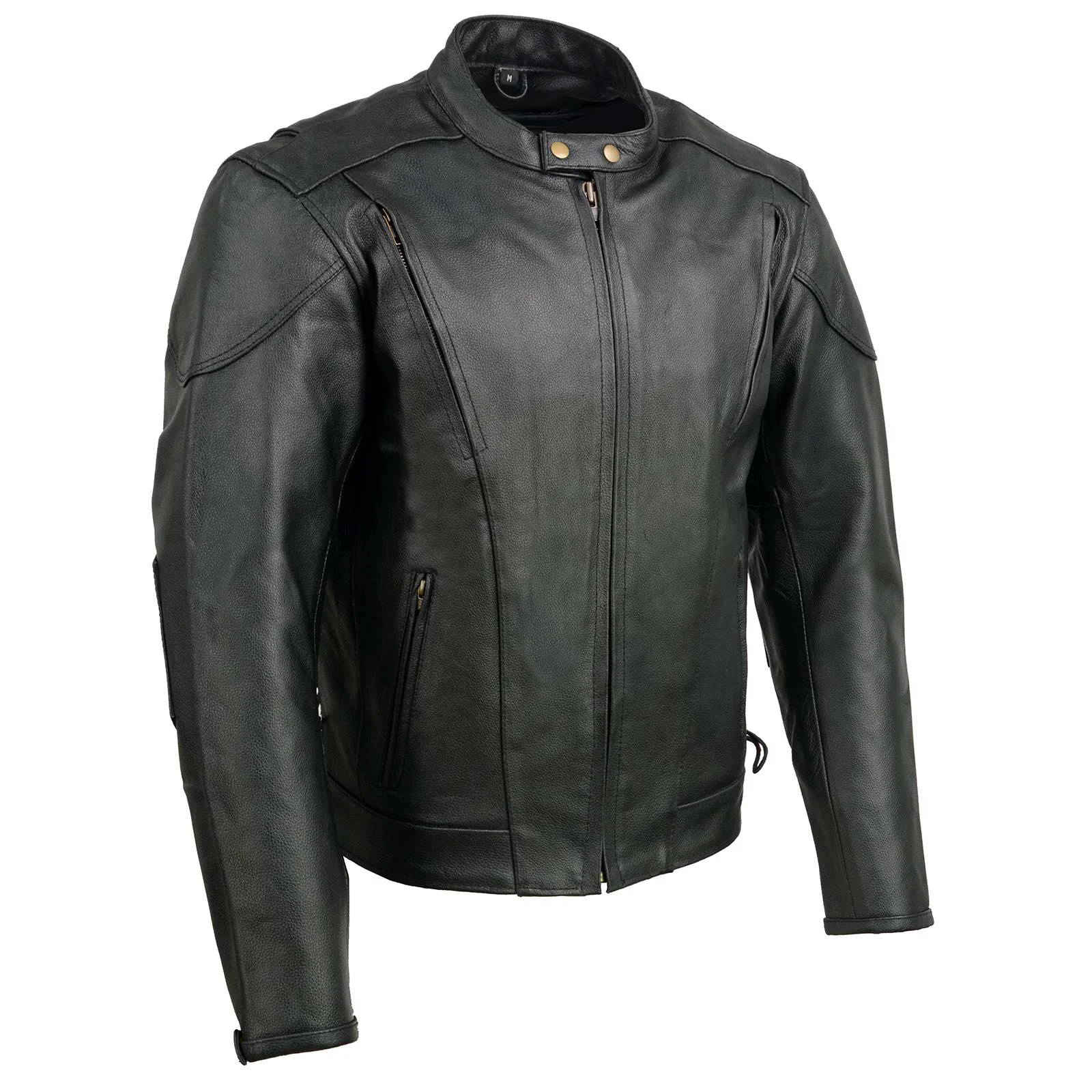 High-Performance Event Leather EL5410 Men’s Black Side Lace Scooter Jacket with Vents – Motorcycle Riding Jackets Responsible