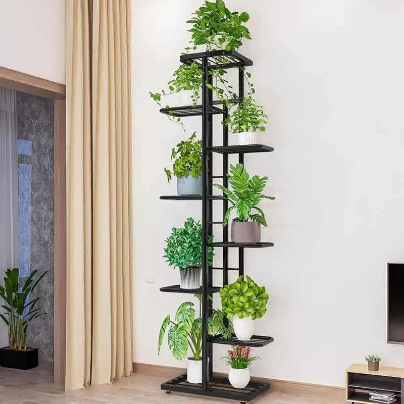 Official Tall Multi-Tier Plant Stand – Indoor Flower Pot Display Rack in Bronze White Dark Grey Powerful