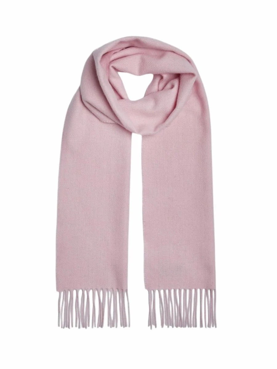 Long-Lasting Foxford Solid Petal Lambswool Scarf High-End