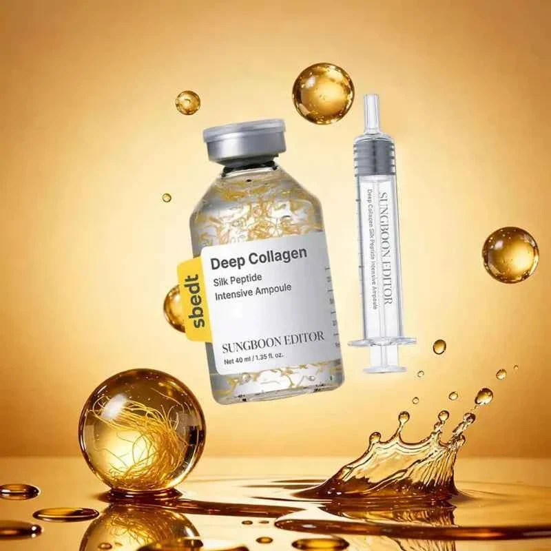 Eco-Friendly SUNGBOON EDITOR Deep Collagen Silk Peptide Intensive Ampoule Set with Precision Applicator Relaxed