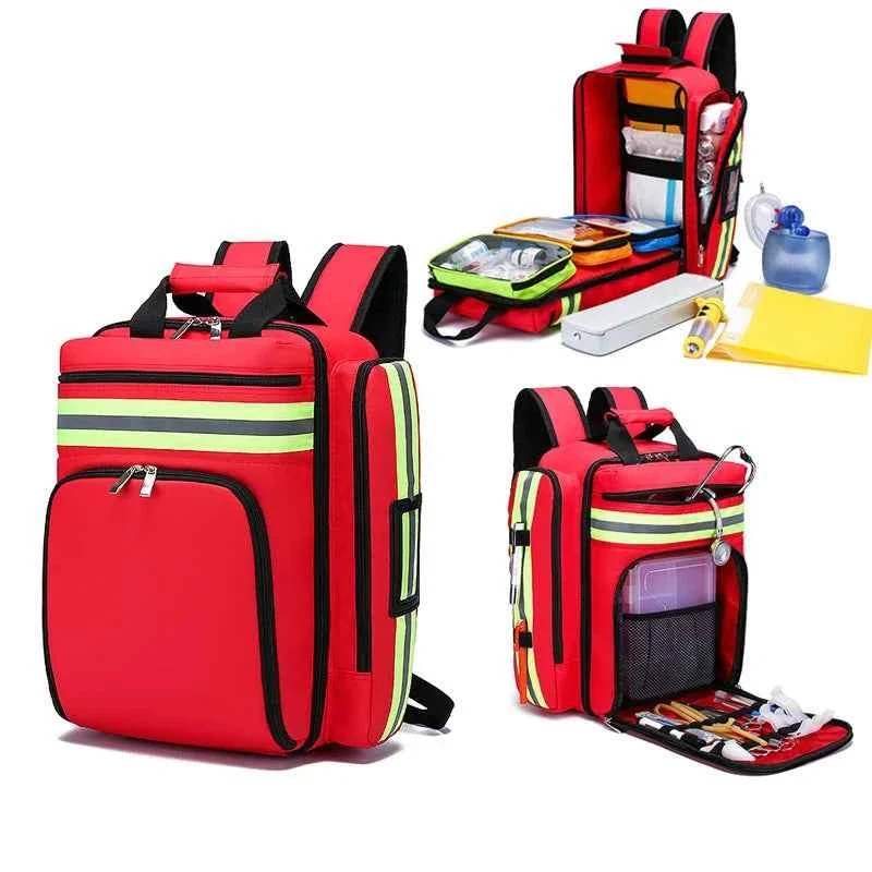 Expertly Made Large-Capacity Emergency First Aid Organizer Backpack with Classified Storage Unique