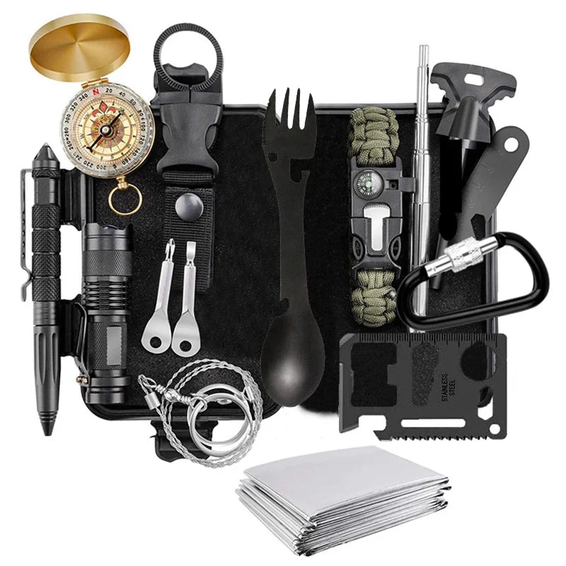 Top-Quality Survival Kit Emergency Set – Multi-Tool Outdoor Camping First Aid Gear for Hiking Travel Wilderness Verified
