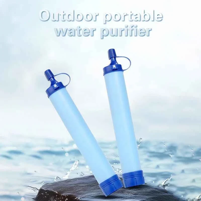 Official 1 2 4 5pcs 396 Gallons Outdoor Personal Water Filter 0.01Mi 4-Stage Filtration System Portable Water Purifier Survival Straws Effective