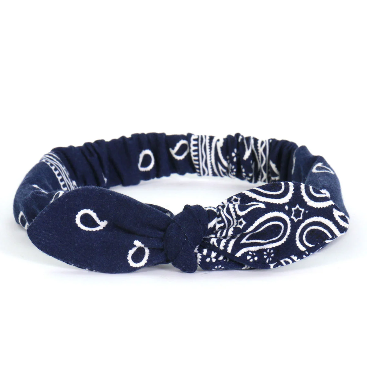 High-Grade Hot Leathers HRJ1004 Paisley Navy Headband Original Design