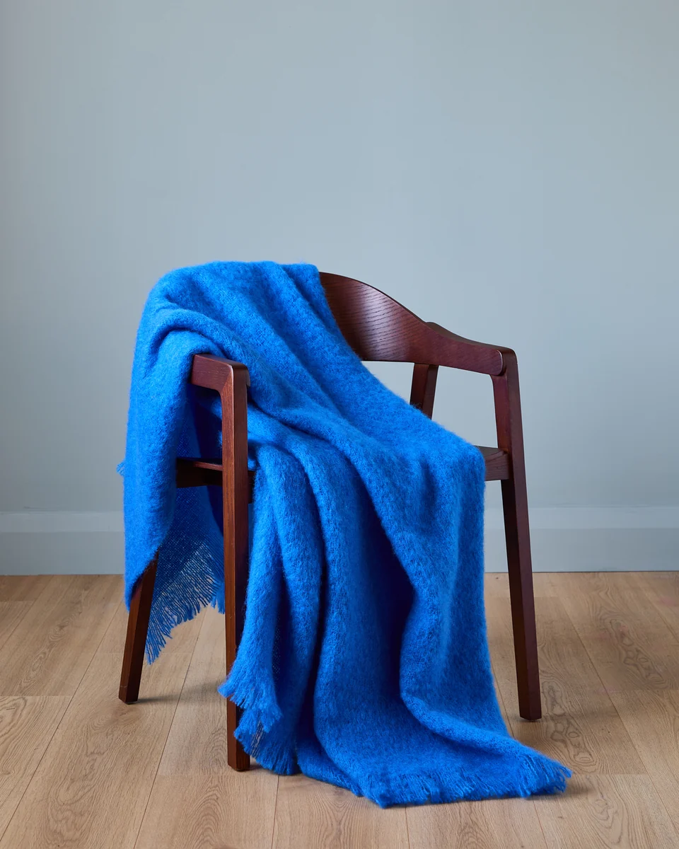 Eco-Friendly Foxford Liffey Mohair Throw Fine Crafted