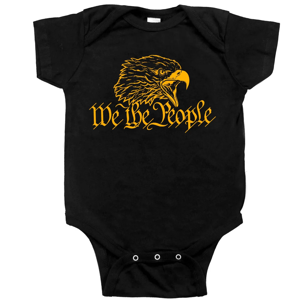 Functional Hot Leathers GYS1060 Kids Baby We The People Black Onesie Proven