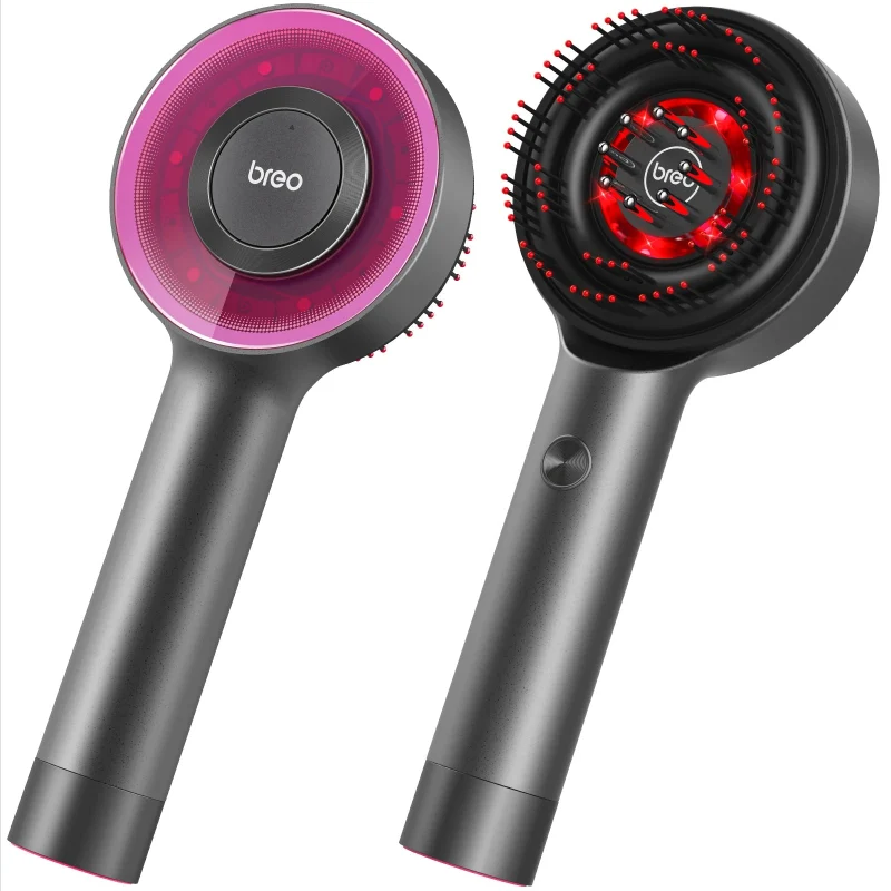 Pure Breo Scalp3 Scalp Massaging Brush – Cordless Electric Scalp Massager Comb IPX7 Waterproof Type-C Minimalist
