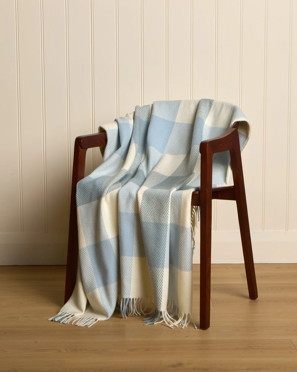 Genuine Foxford Noah Cashmere and Lambswool Throw Artisan
