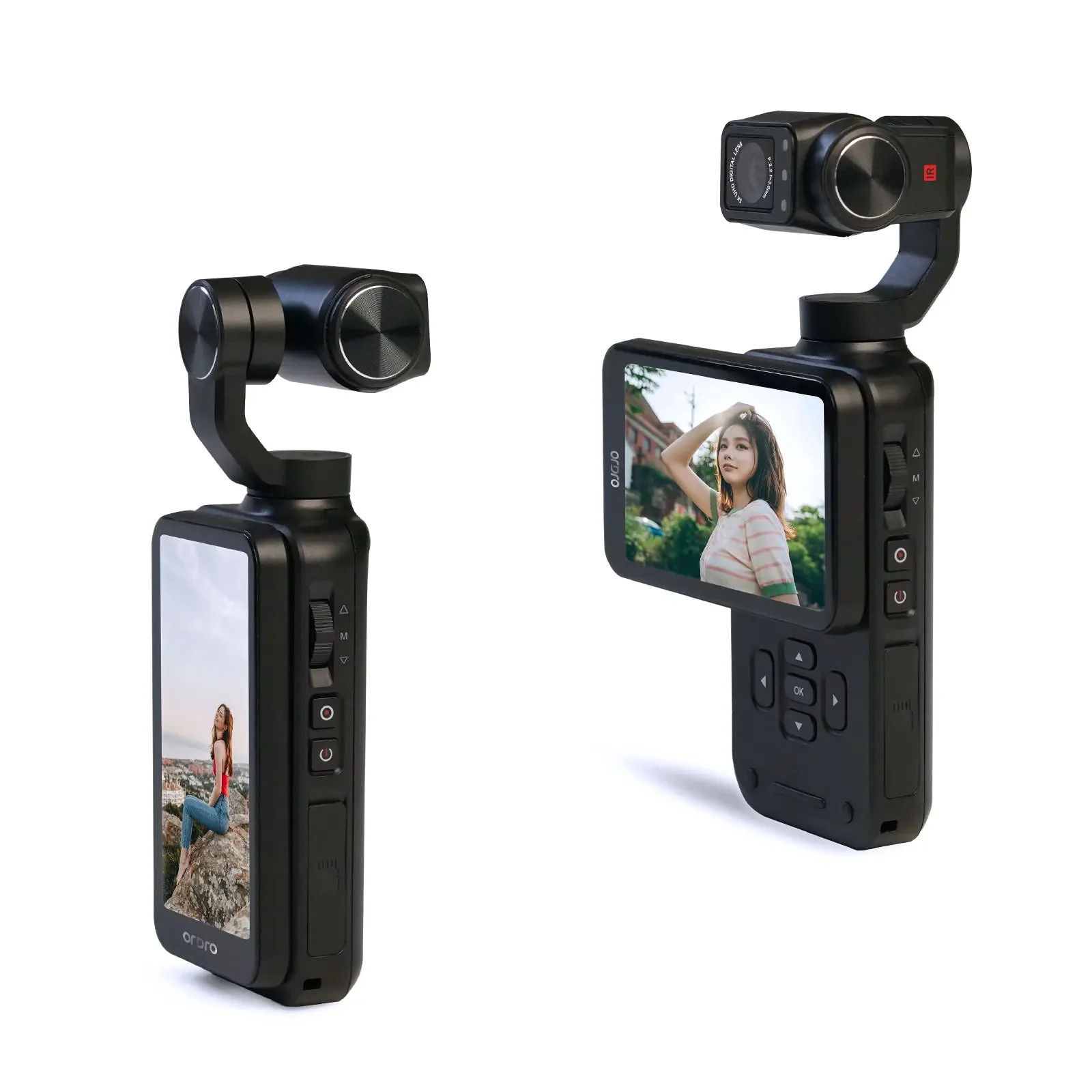 Safe ORDRO M5 4K Action Camera – 3-Axis Gimbal Stabilisation IR Night Vision 3.5 Touch Screen Vlog Camcorder Consistent