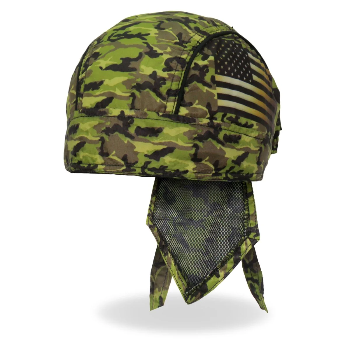 Refined Hot Leathers HWH1112 Camo Flag Headwrap Long-Lasting