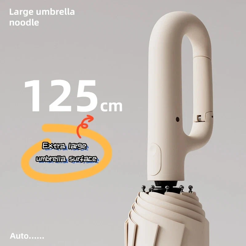 Original Design Extra Large Auto-Open UV Rain Umbrella – 10-Bone Ring-Buckle Folding Extra Large Auto-Open UV Rain Umbrella – 10-Bone Ring-Buckle Folding Selected