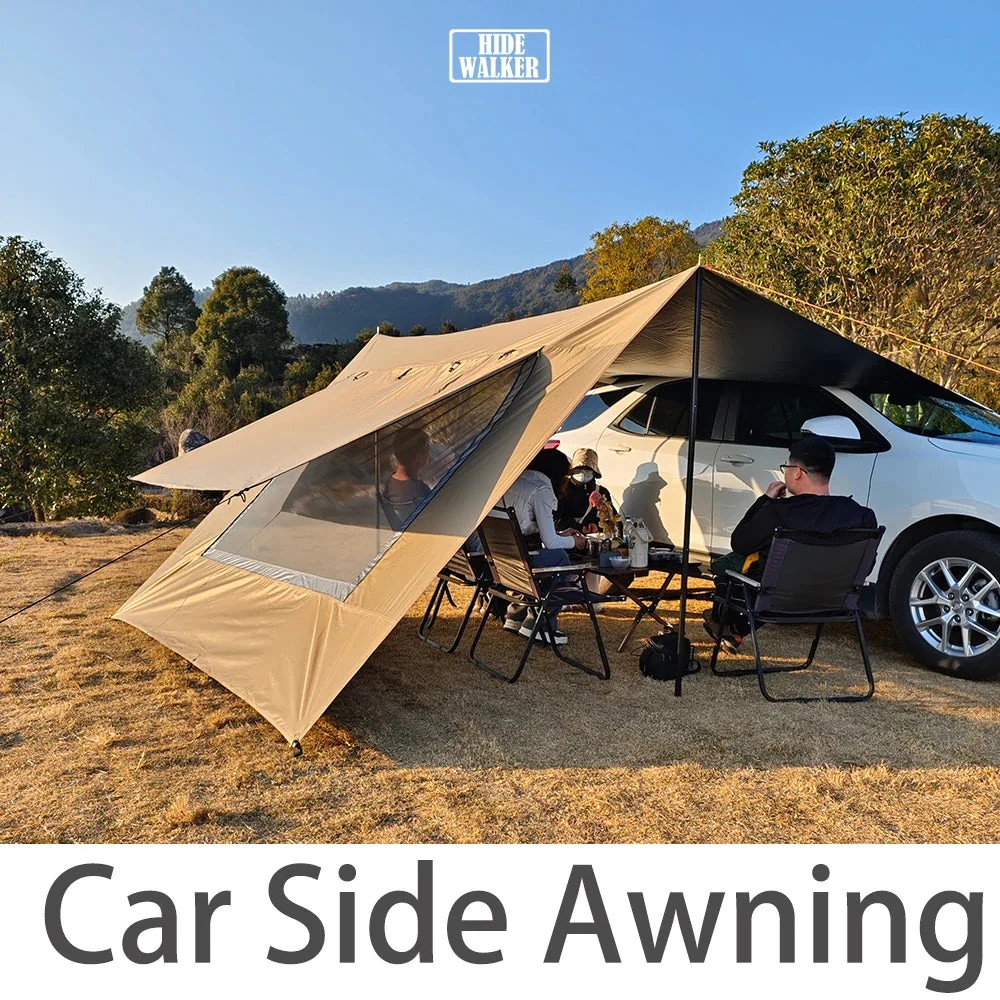 Enhanced Car Side Awning Tent 3×5 – Waterproof Black Coating Camping Tarp Canopy Car Side Awning Tent 3×5 – Waterproof Black Coating Camping Tarp Canopy Expertly Made