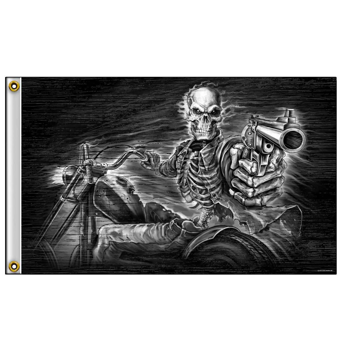 World-Class Hot Leathers FGA1075 Assassin Rider Flag 3 X5 Unique