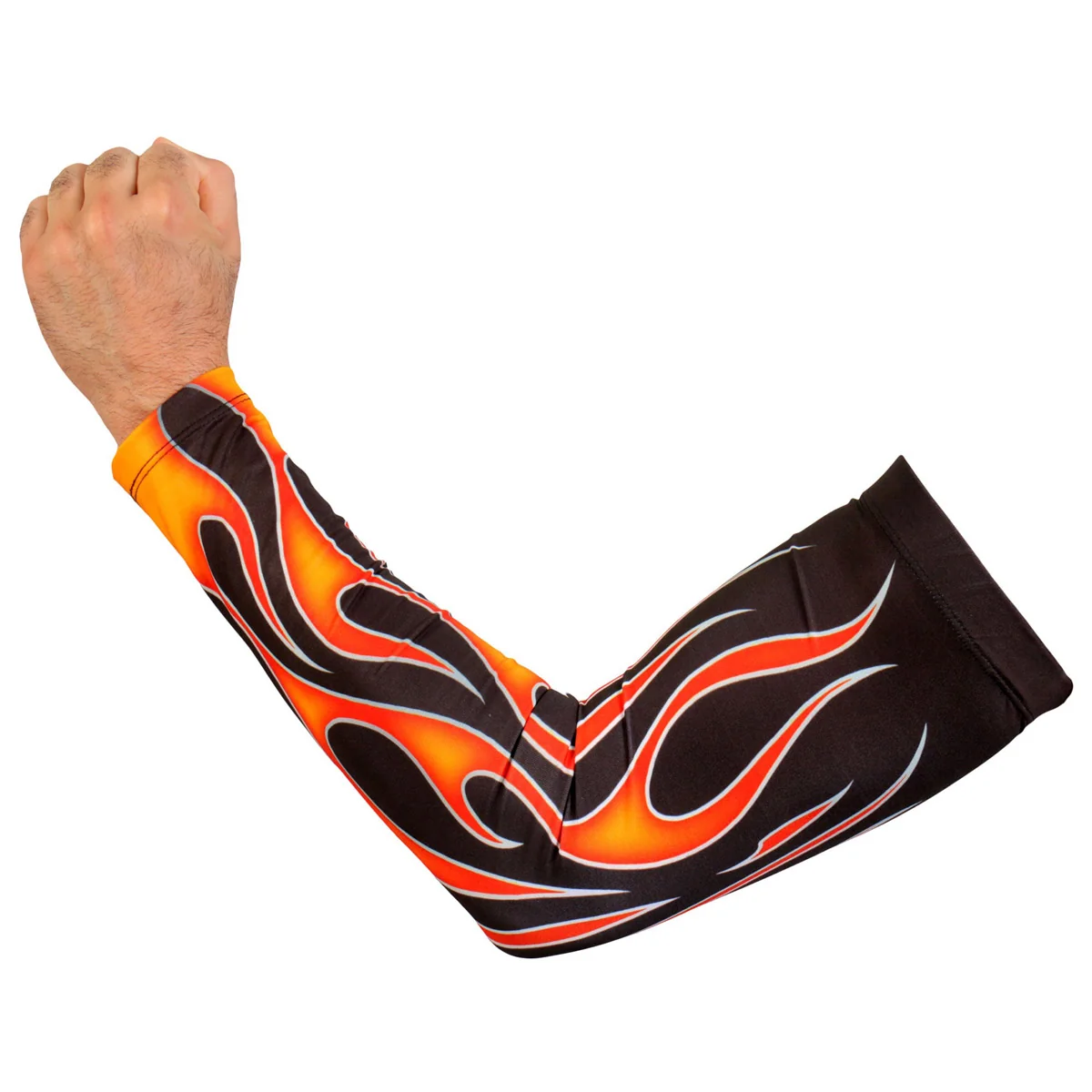 Consistent Hot Leathers ARM1007 Flames Orange Arm Sleeve Elegant