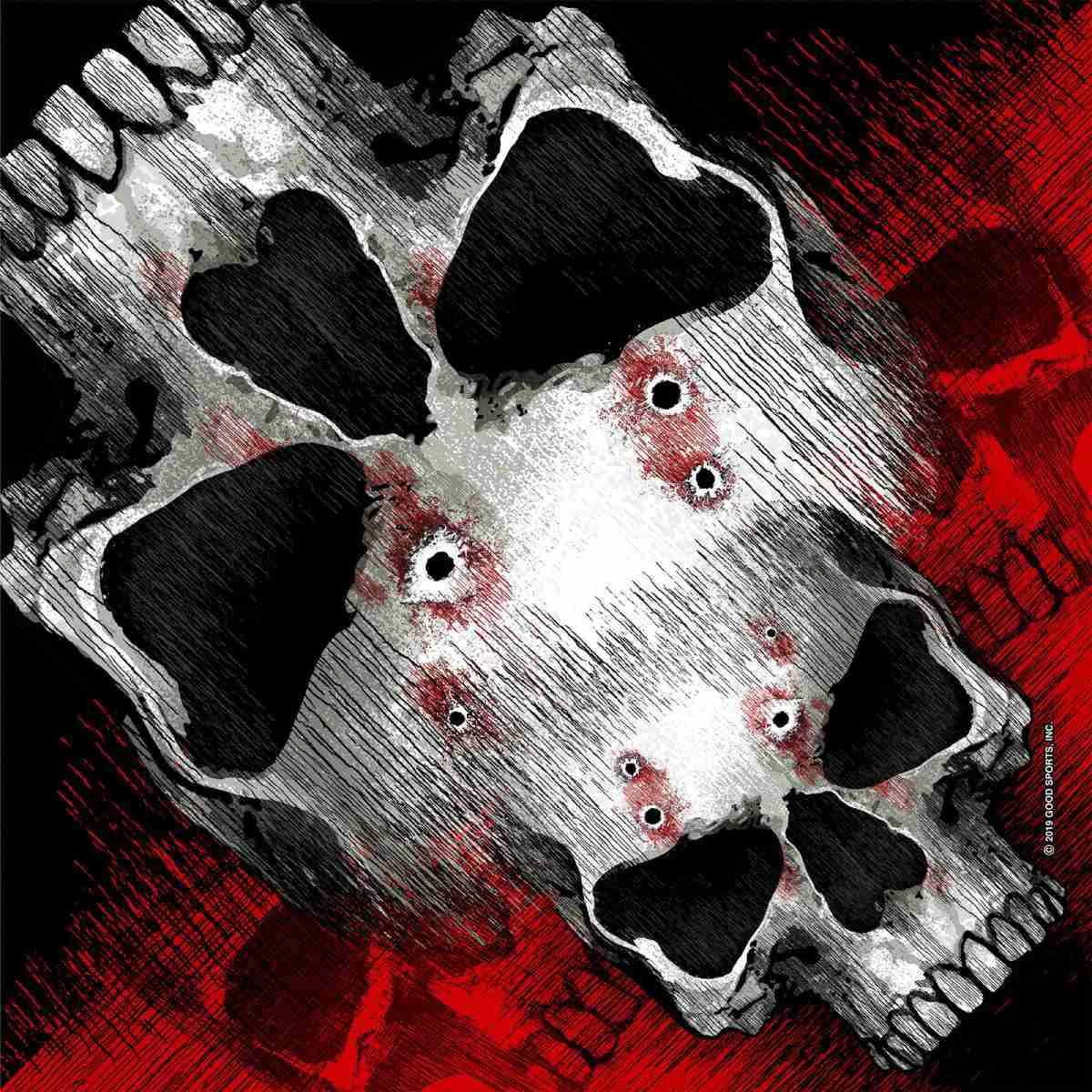 Fine Crafted Hot Leathers BAB1087 Jumbo Skull Bandana Premium Material