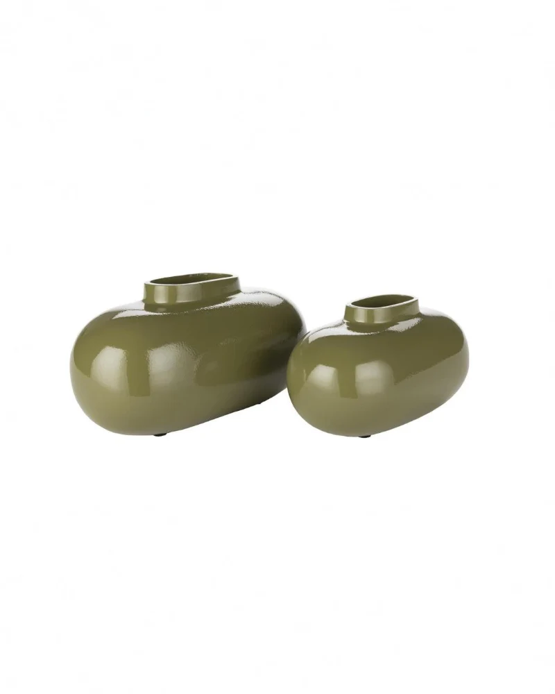 Genuine Droplet Vase Green- Medium Stylish