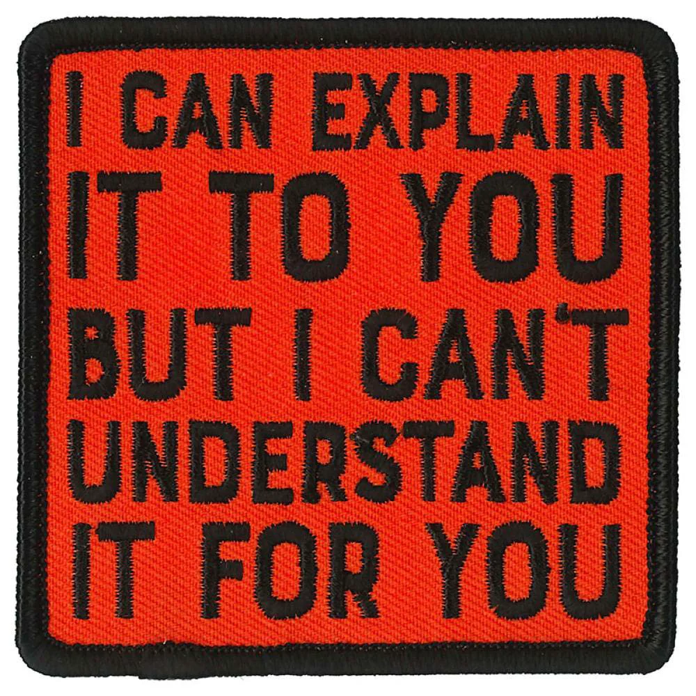 Selected Hot Leathers PPL9825 Explain it to You 3 x 3 Patch High-Performance