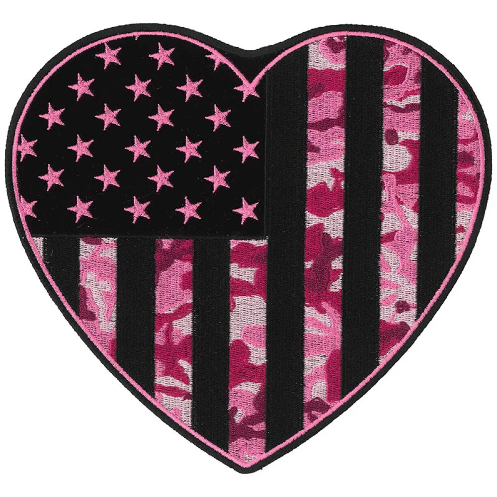 Verified Hot Leathers PPQ1067 Camo Heart 7” Patch Unique