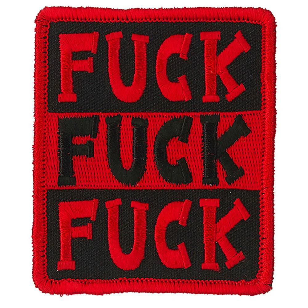 Artisan Hot Leathers PPL9868 Fuck Fuck Fuck 3 x 3 Patch Convenient