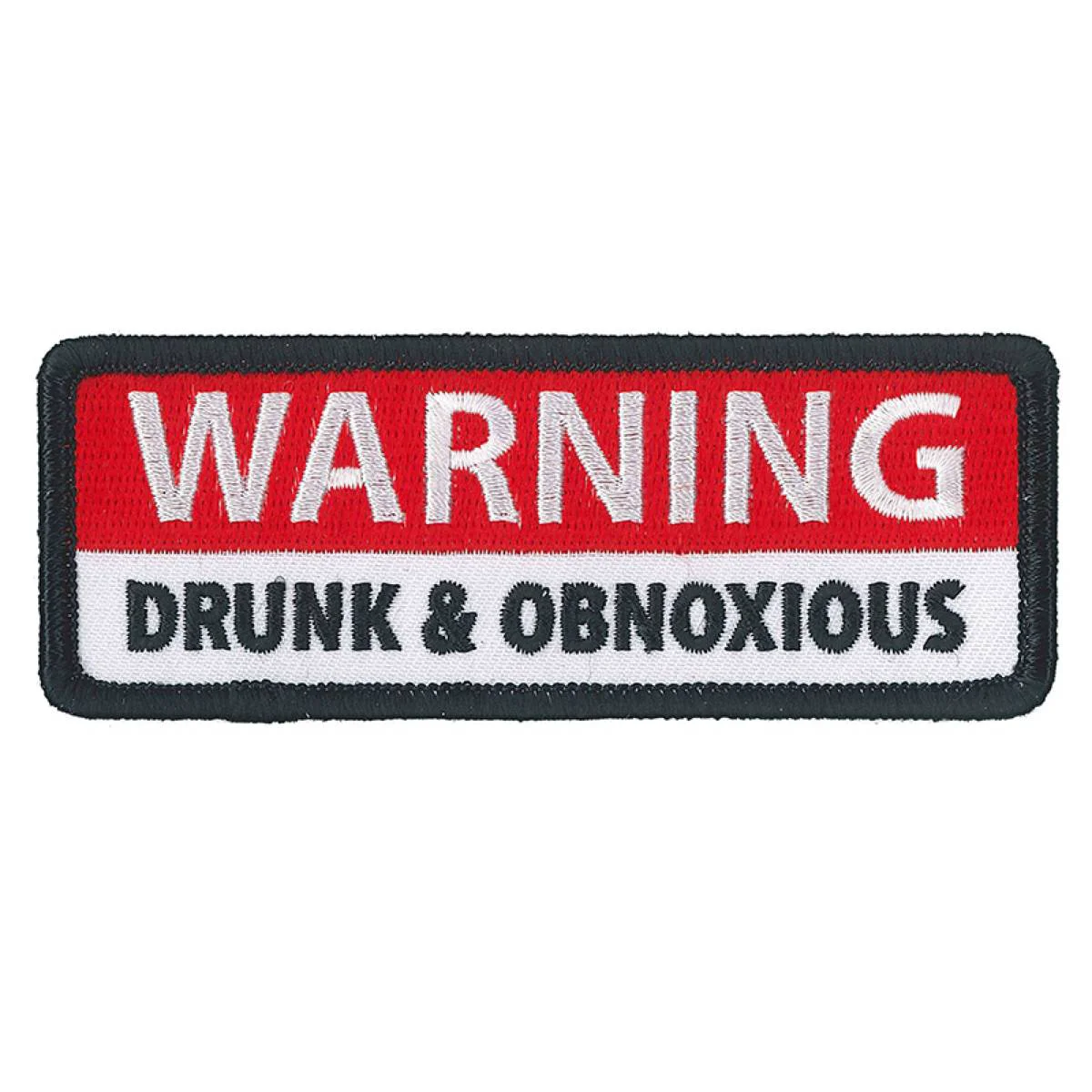 Innovative Hot Leathers PPL9807 Warning Obnoxious 4 x 2 Patch Authentic