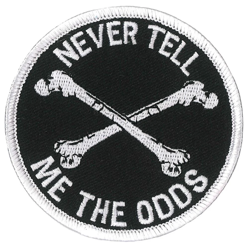 Top-Quality Hot Leathers PPL9818 Tell Me the Odds 3 x 3 Patch Innovative