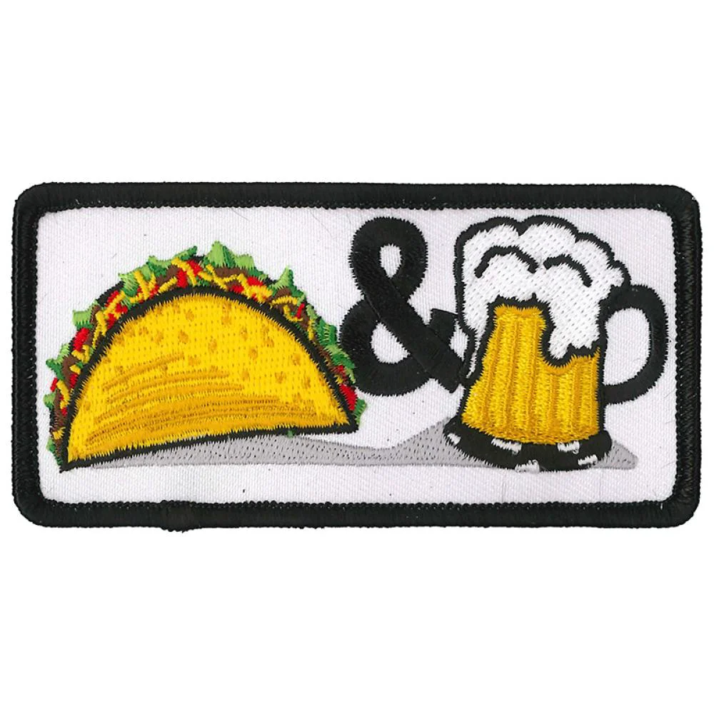 Easy-to-Use Hot Leathers PPL9819 Taco and Beer 4 x 2 Patch Green