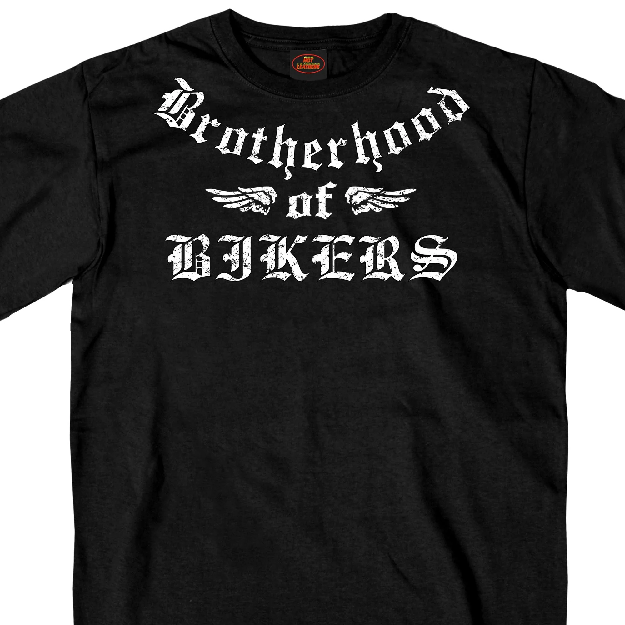 Fine Hot Leathers GMS1448 Mens Brotherhood of Bikers Black T-Shirt Advanced