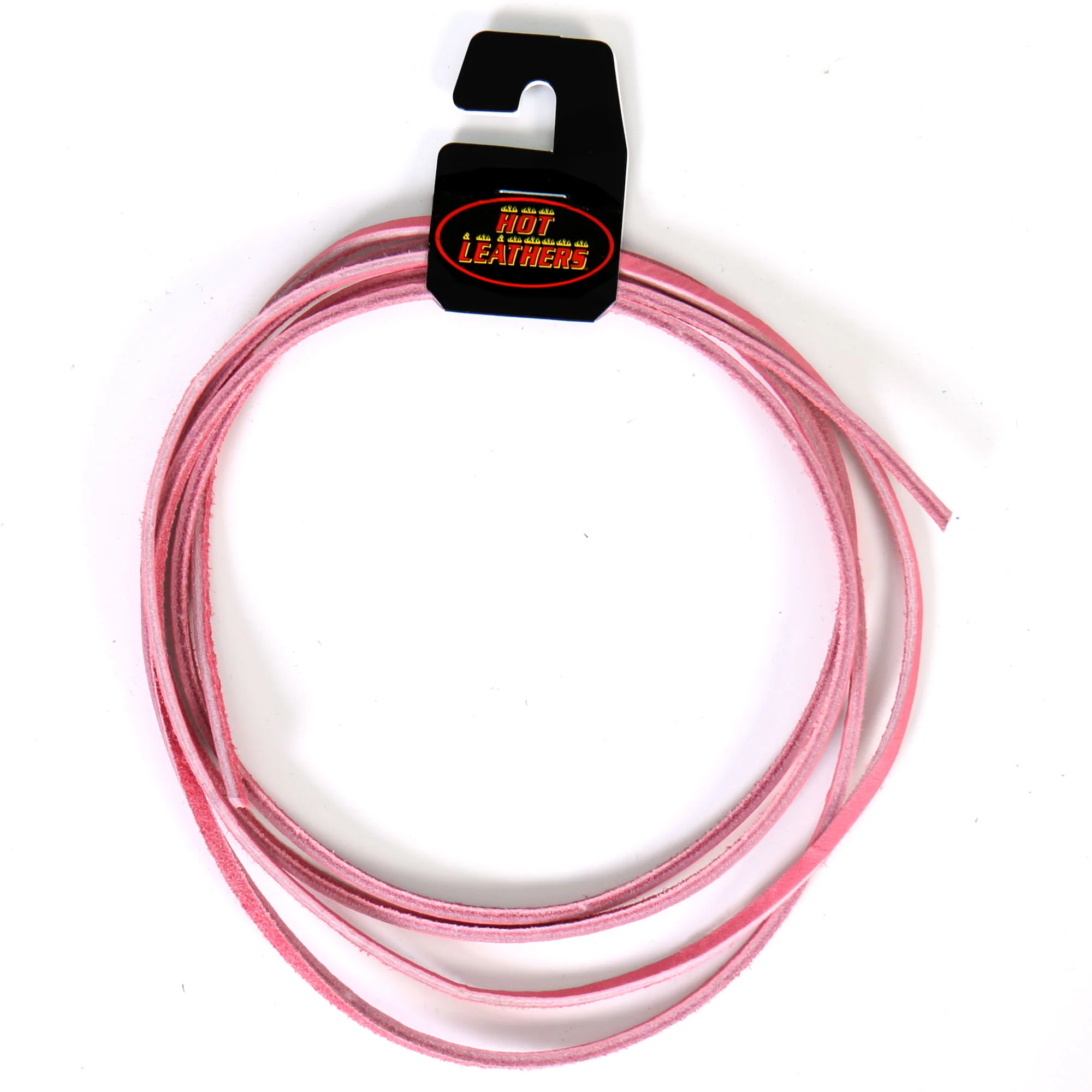 Innovative Hot Leathers LHH110 72 Inch Pink Leather Lace Modern