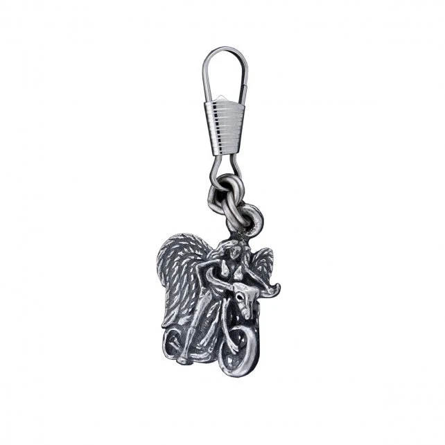 Minimalist Hot Leathers ZPA1017 Angel On Bike Zipper Pull Comfortable