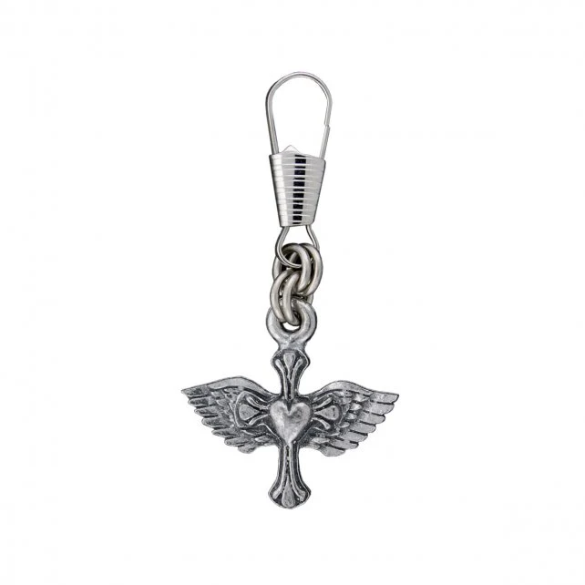 High-Performance Hot Leathers ZPA1029 Heart and Cross Zipper Pull Practical