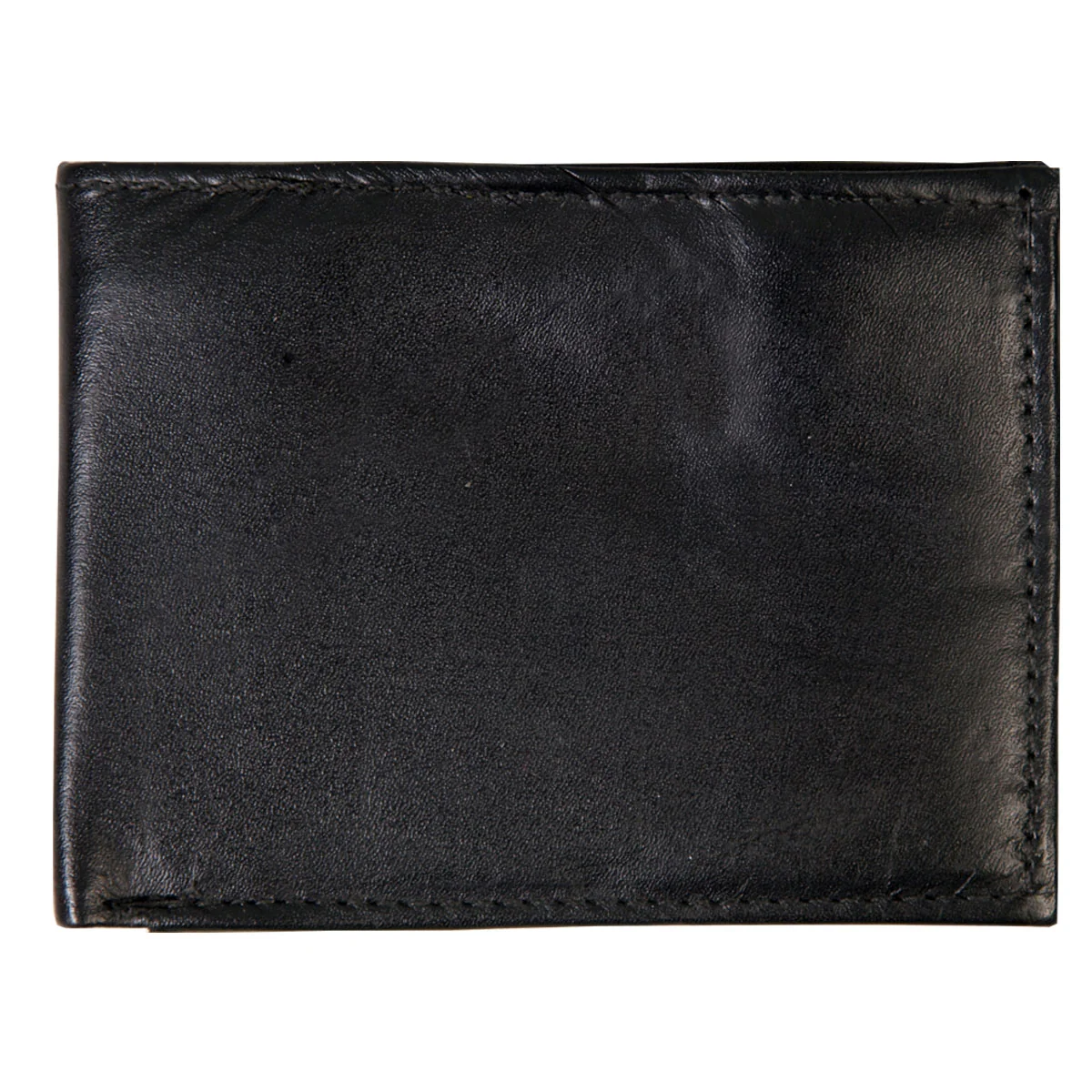 Traditional Hot Leathers WLD1005 Black Leather Bi-Fold Wallet Top-Quality