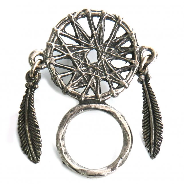 Premium Material Hot Leathers SGH1006 Dream Catcher Glasses and Sunglasses Holder Pin Modern