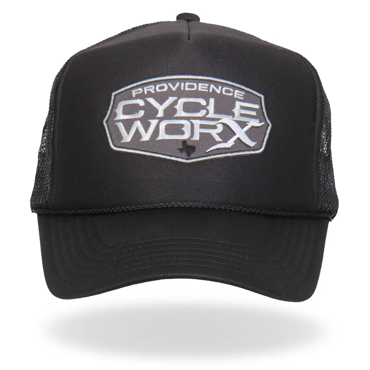 Next-Generation Hot Leathers PWA1006 Providence Cycle Worx Gray Patch Snapback Trucker Hat High-Grade