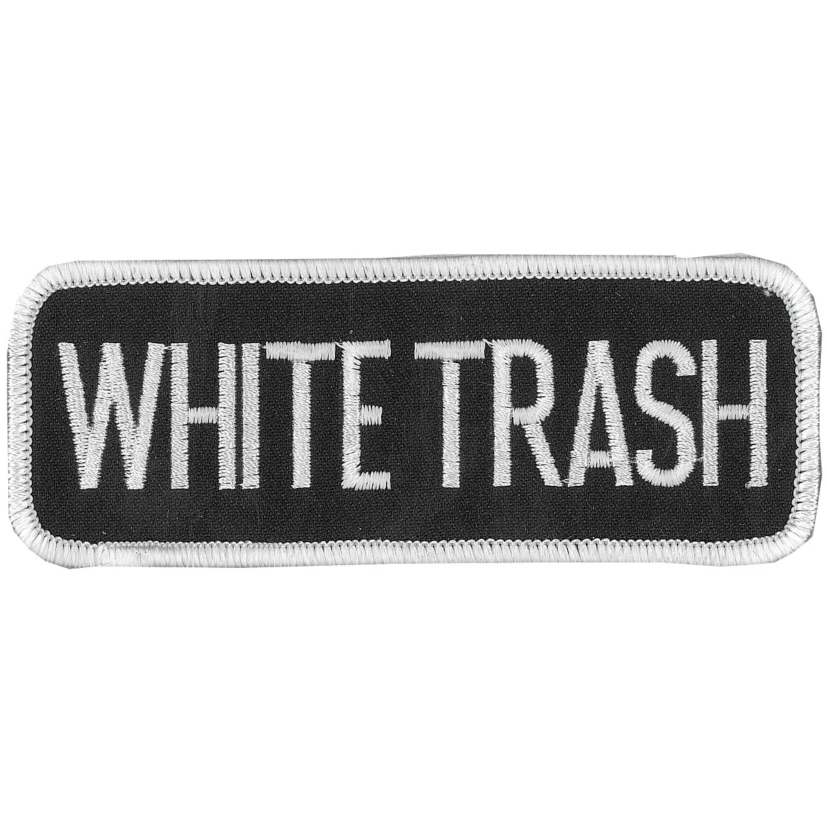 Exceptional Hot Leathers PPL9087 White Trash 4 x 2 Patch Reusable