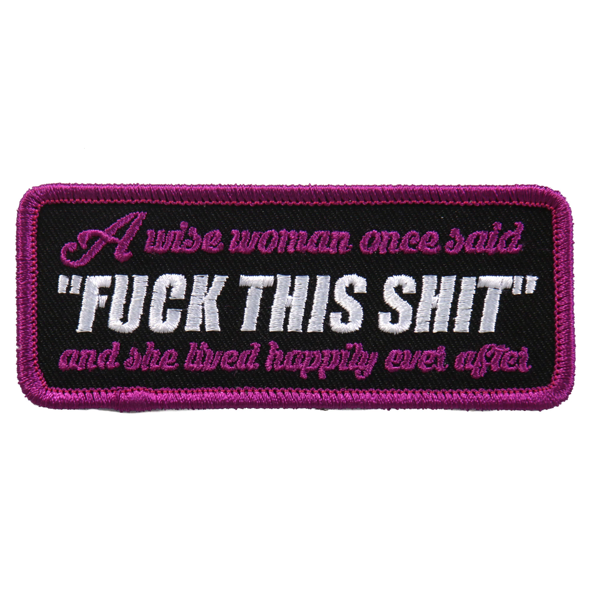 Responsible Hot Leathers PPL9659 Wise Woman 4 x2 Patch Dependable