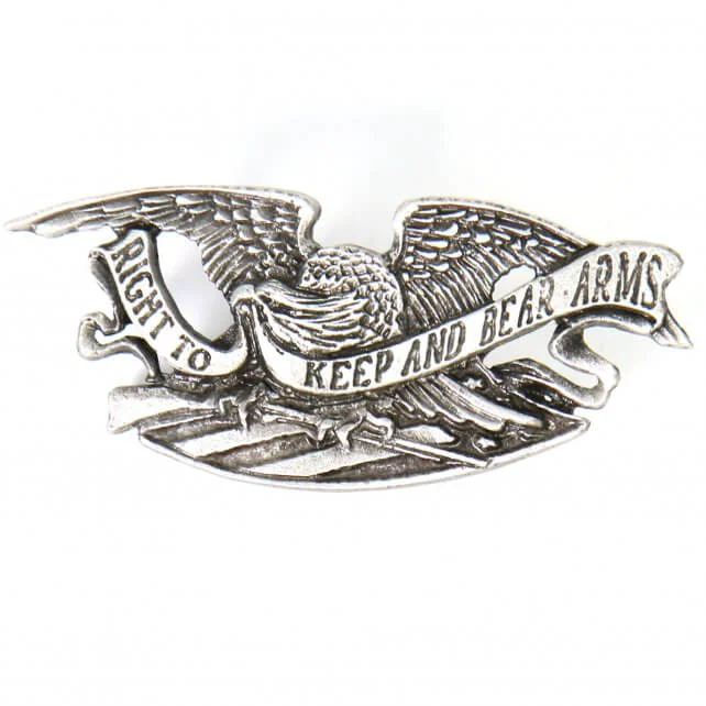 High-Grade Hot Leathers PNA1201 Keep and Bear Arms Pin Durable