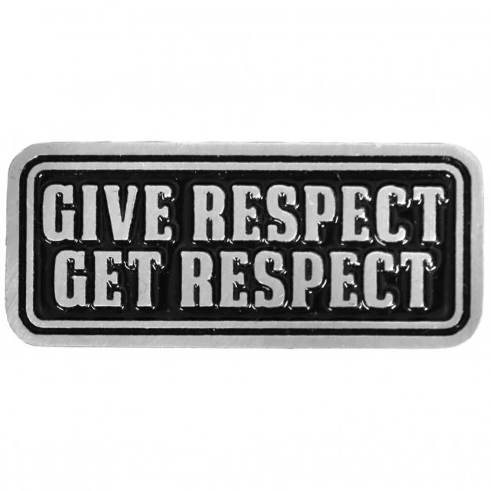 Trendy Hot Leathers PNA1278 Give Respect Pin Green
