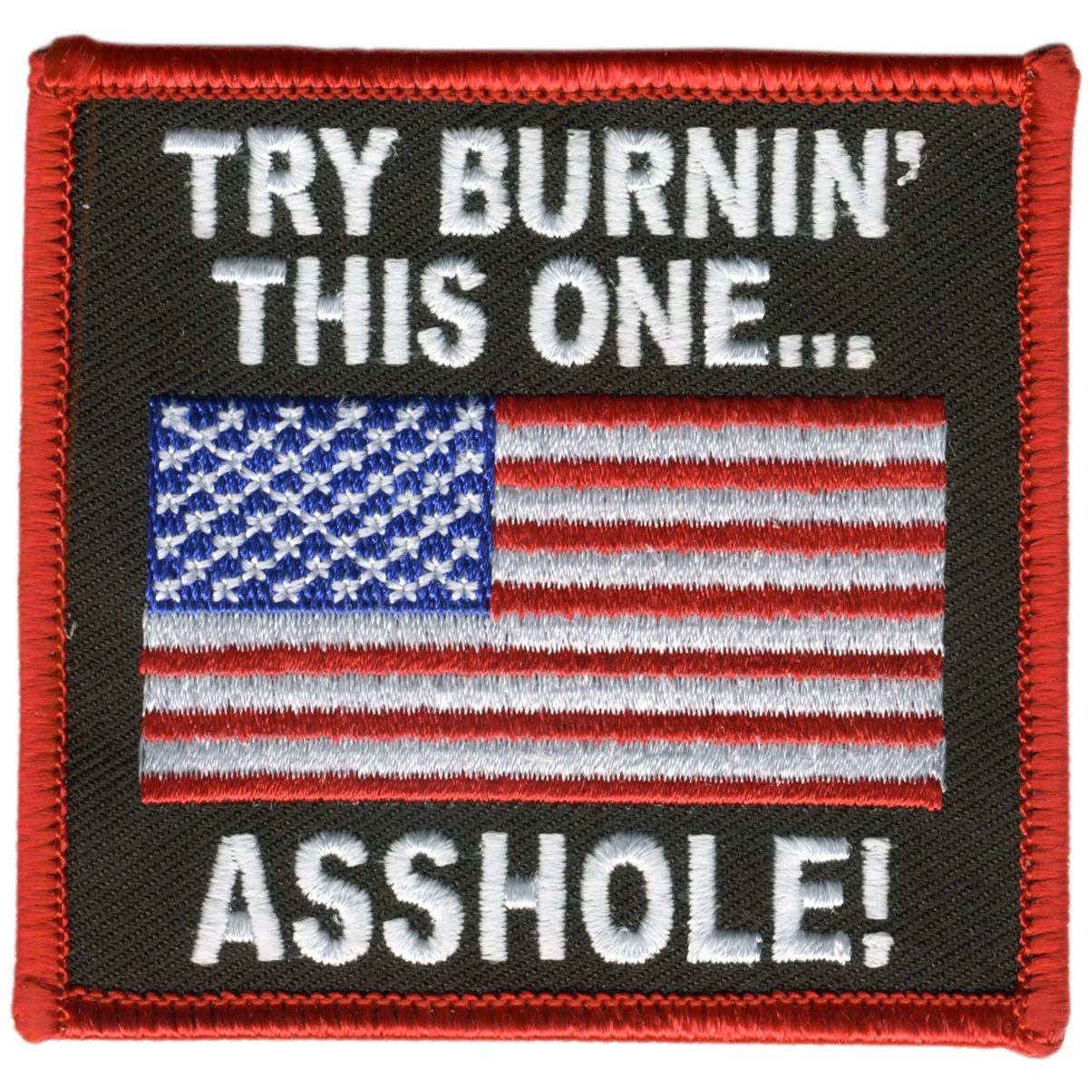Flexible Hot Leathers PPL9057 Try Burning This One 3 x 3 Patch Innovative