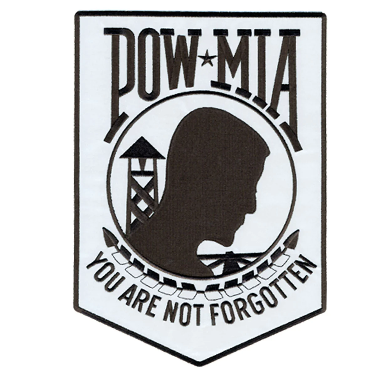 Selected Hot Leathers PPB1020 POW MIA Reflective Safety 3 x 4 Patch Exclusive