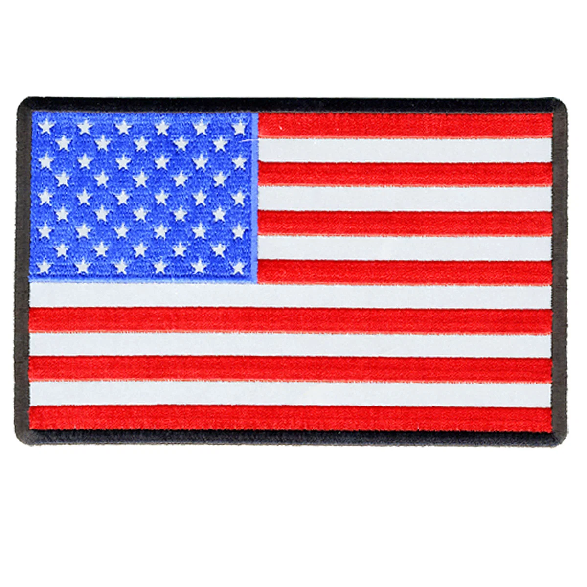 Specialty Hot Leathers PPB1033 American Flag Reflective 6 x 4 Patch Relaxed