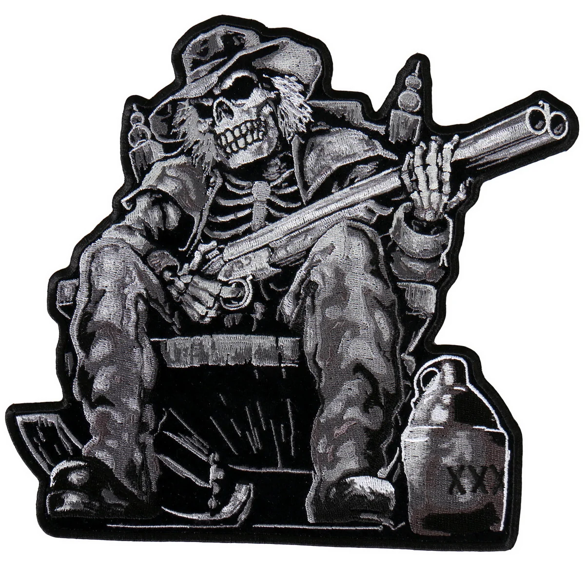 Original Hot Leathers PPA8107 Moonshine Skeleton 9 X9 Patch Exclusive