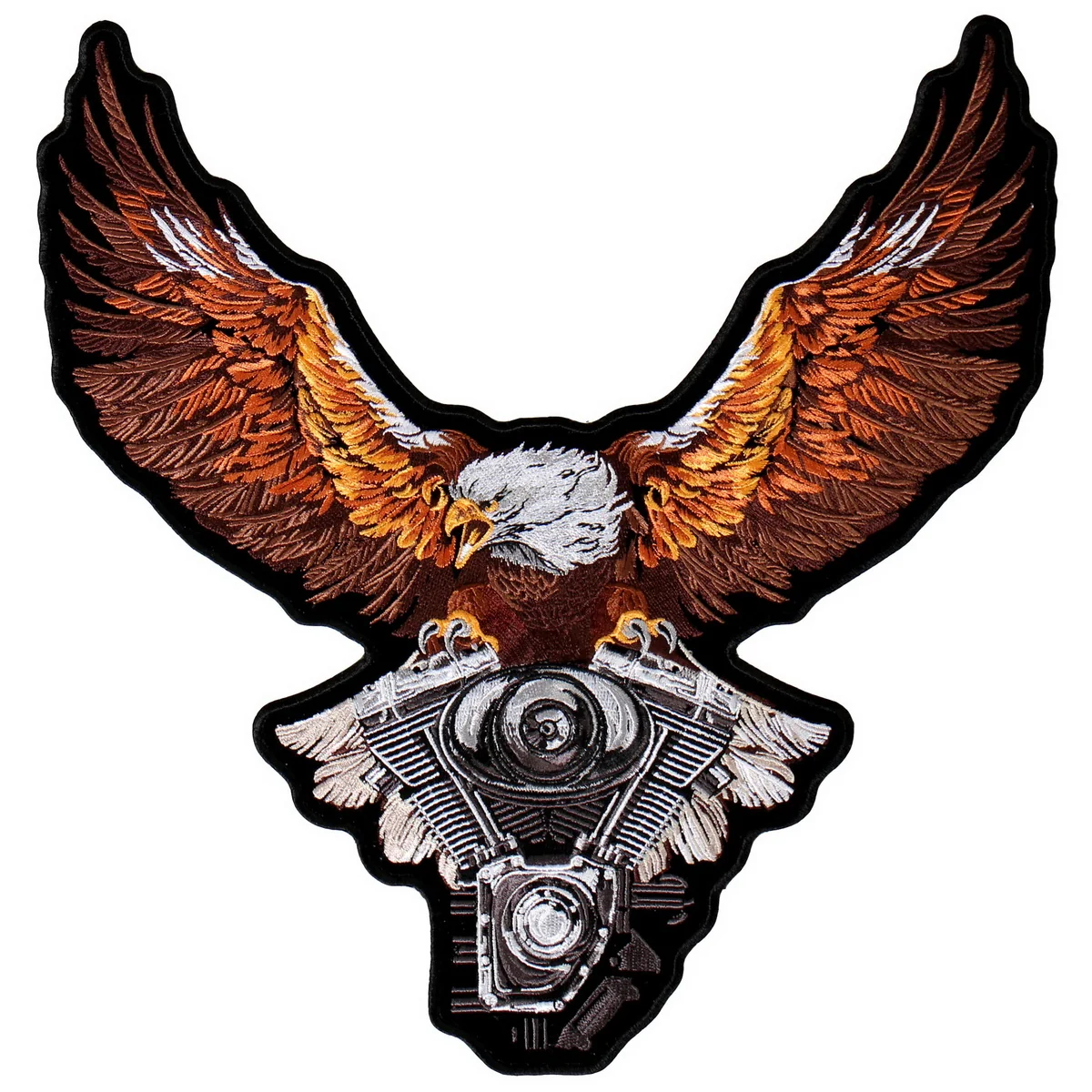 Detailed Hot Leathers PPA8229 Storm Clouds Eagle 12 x 12 Patch Excellent