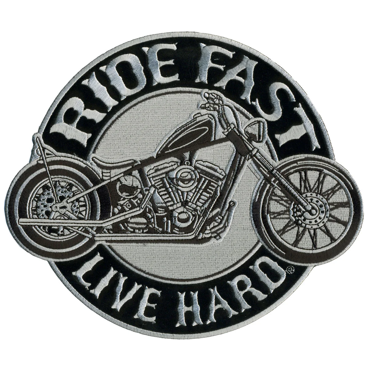 World-Class Hot Leathers PPA7077 Circle Bike 9 x 8 Patch Selected