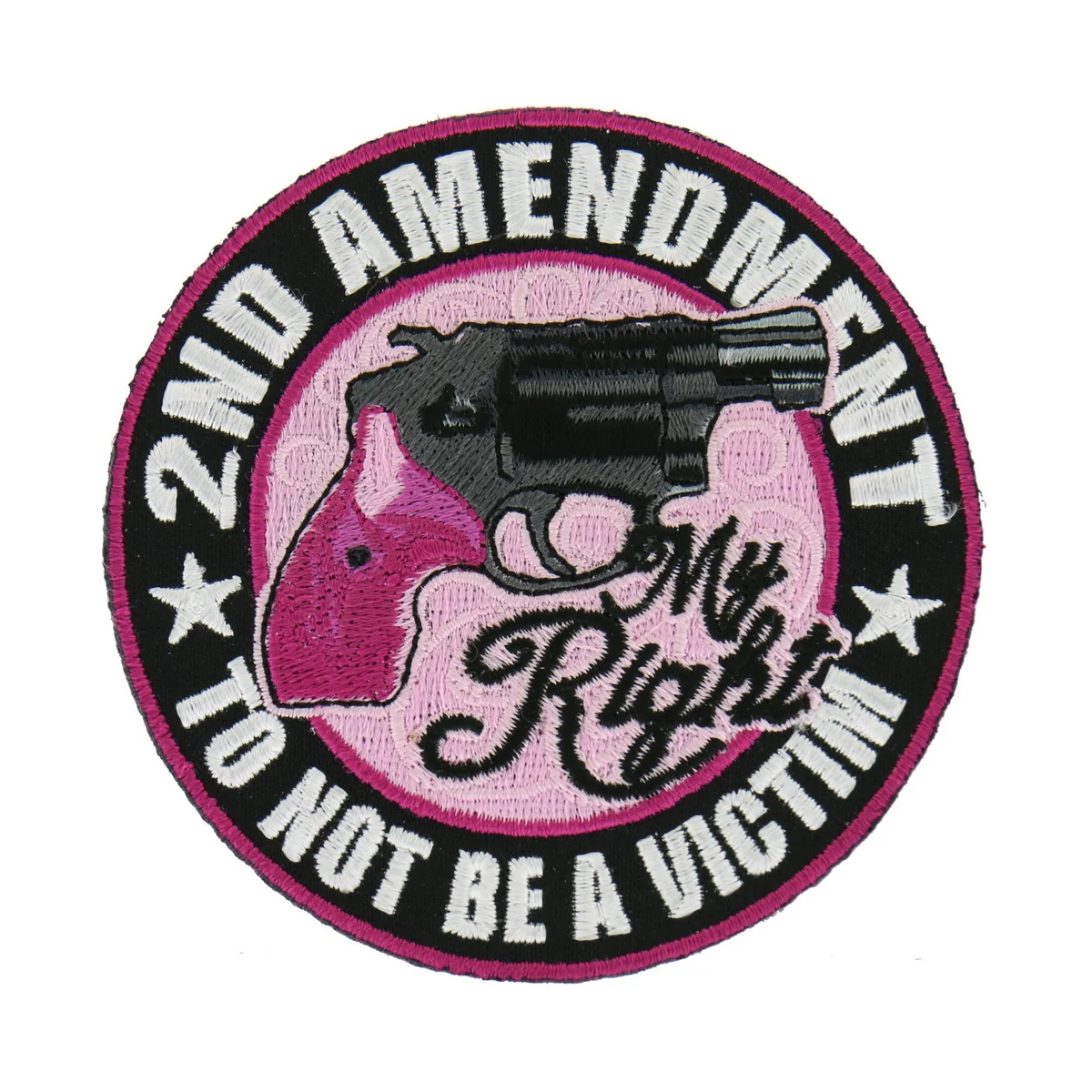 Responsible Hot Leathers PPA7050 Ladies 2nd Amendment 3.5 x3.5 Patch Durable