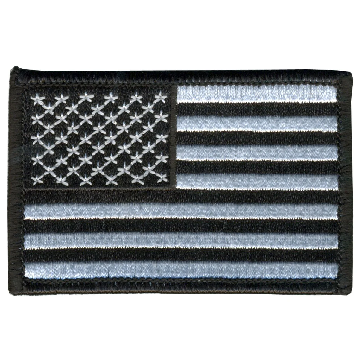 Original Design Hot Leathers PPA7021 Black and White American Flag 3 x 2 Patch Minimalist